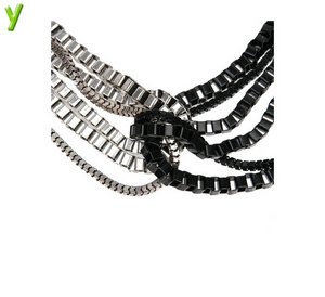 Naszyjnik  Fashion Jewellery 12871-silver-black