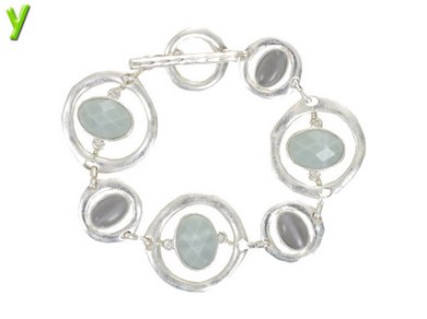 Bransoletka  Fashion Jewellery 11485-silver-grey