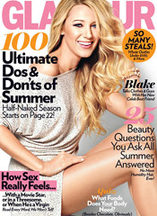 Blake Lively na okładce Glamour (lipiec 2011)