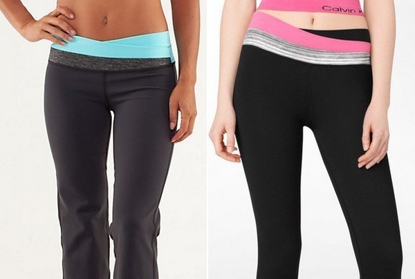 Po lewej spodnie do jogi (Lululemon.com), po prawej bielizna Calvin Klein (CalvinKlein.com)