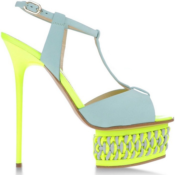Neonowe buty Pollini na lato 2013