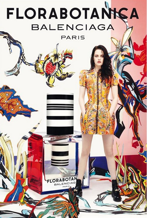 Kristen Stewart w reklamie zapachu Florabotanic Balenciaga, fot. materiały reklamowe pruducenta