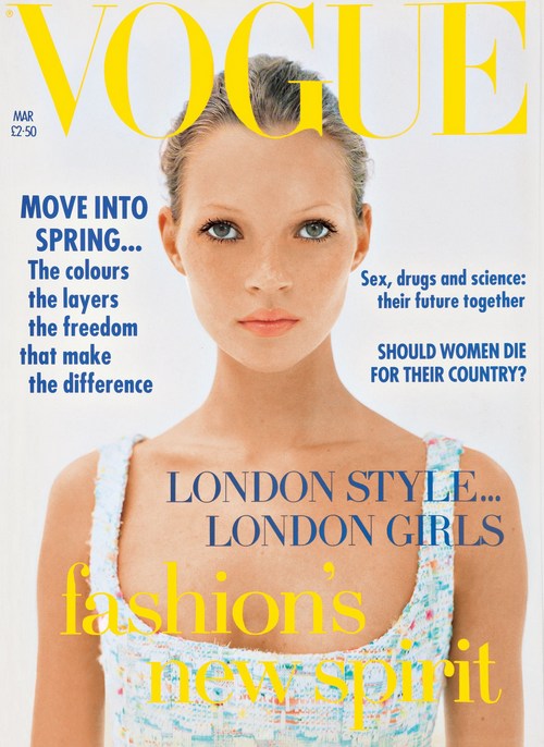 Kate Moss na okładce Vogue, 1993