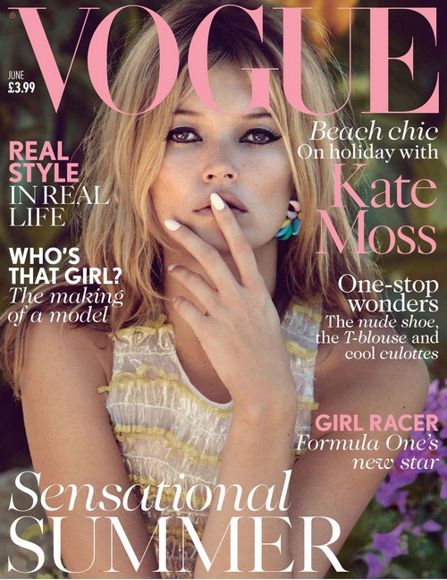 Kate Moss na okładce Vogue, 2013